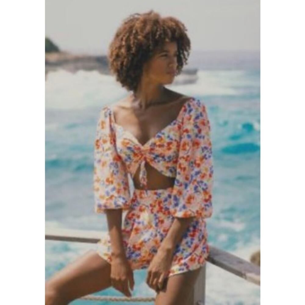 L*Space Farryn Floral Crop Top Sz. XS